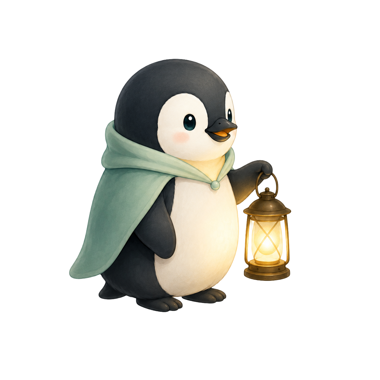 ランタンを持つエポケペンギン